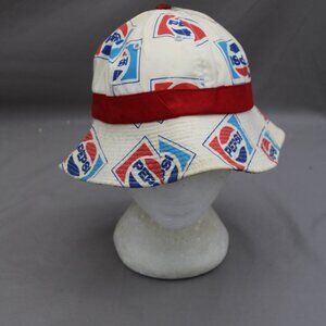 Vintage Bucket Hat - Pepsi All Over Print - Adult One Size Medium